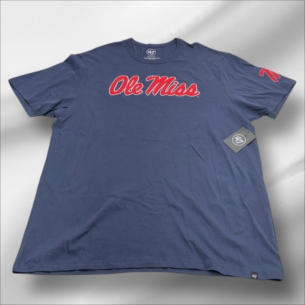 OLE MISS Men’s XXL Blue Short Sleeve Tee - Picture 2 of 4